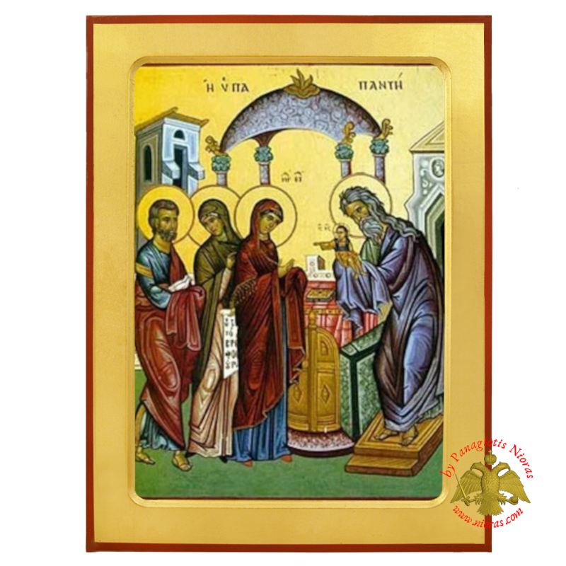 Christ's Presentation in the Temple Wooden Icon